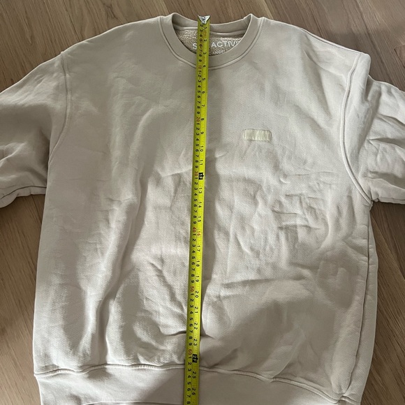 Set Active Oversized Crewneck Sweatshirt in Macadamia Size S - Picture 6 of 7